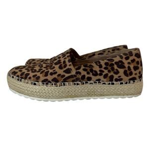 DR. SCHOLLS Loafer Womens 7 Animal Print Slip-On Sunray Espadrille